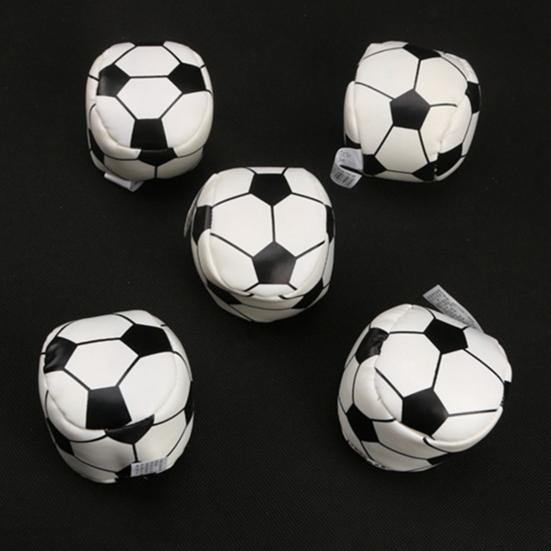 Faux Leather Footbag Cartoon Expression Number Football Basketball Baseball Throwing Beanbag Toy Kids Indoor Outdoor Play Handmade Kickball