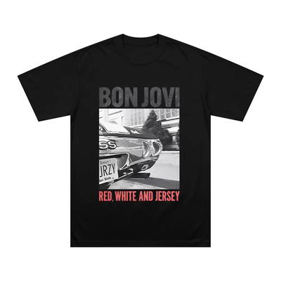 Μπλουζάκι Bon Jovi FOREVER Casual Ανδρικό Γυναικείο Hip Hop Κοντομάνικο T Shirt Στυλ Harajuku Μόδα Unisex Βαμβακερά Ρούχα Streetwear