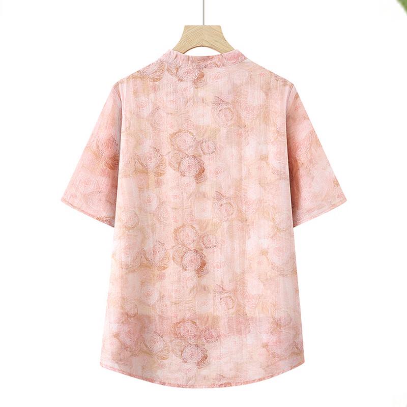 YUZHAOLIN Women's Summer Tencel Cotton Short Sleeve Casual Set