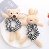 Girls Plush Rabbit Hair Rope Lovely Fluffy Scrunchies Cartoon Bear Elastic Bands
