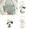 Cute Cats Pet Charm Keychain Chic Cats Figure Bag Hanging Decoration Charm Multipurpose Key Chain Adornment