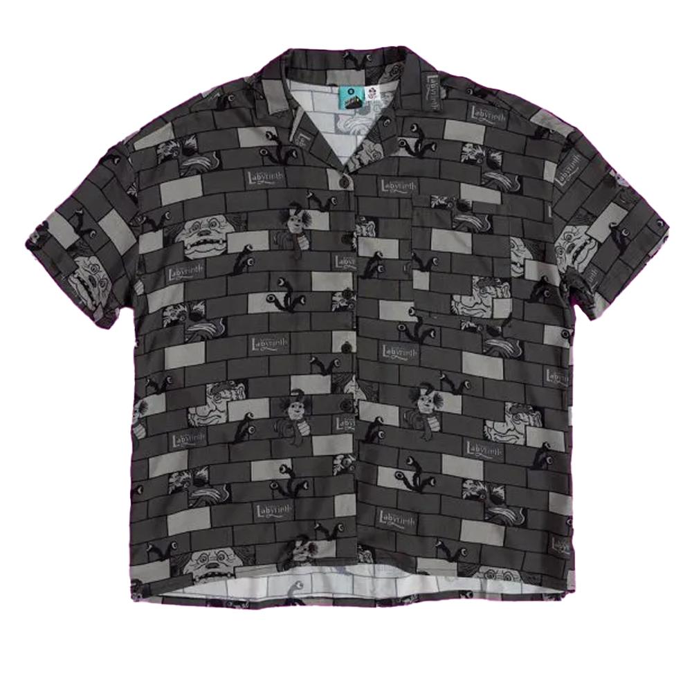 Labyrinth Unisex Adult Character Button-Down Short-Sleeved Shirt