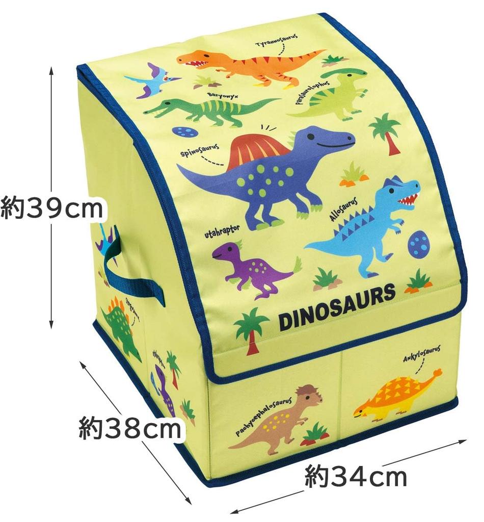 Skater Dinosaur School Backpack Storage Case with Dividers and Lid Cover for Organizing SRBX1-A