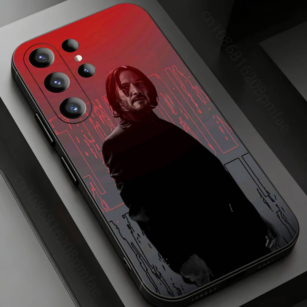 

Cool J-John Wick Phone Case for Samsung Galaxy S20,23 Ultra S24,22 Plus S25,26,21FE TPU Cover Samsung S26Plus