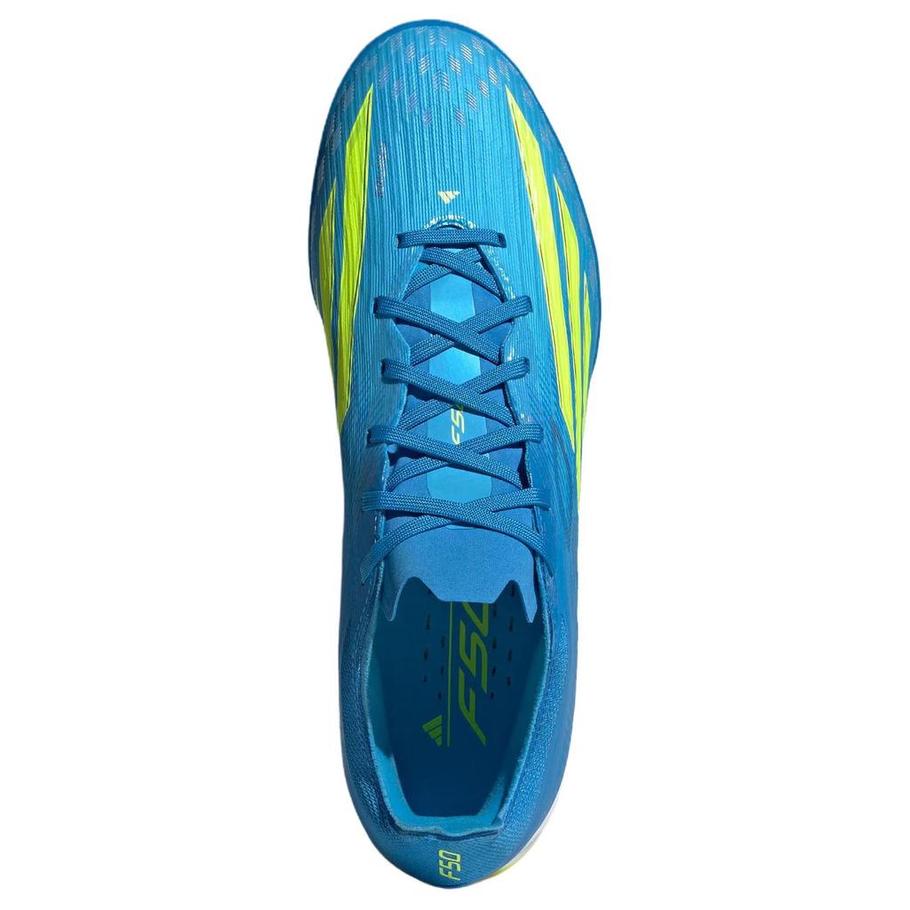Adidas F50 Pro Comfortable Fit Outdoor Firm Ground Artificial Turf Soccer Shoes Unisex Soccer Shoes Bright-Blue JR8942