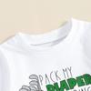 2 Stück Baby Jungen Sommeroutfits Kurzarm T-Shirt + Shorts mit Golfdruck Set Kleidung für Säuglinge
