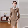 Women's Dark Blue Professional Suit - Spring/Summer Hotel Manager Reception Uniform