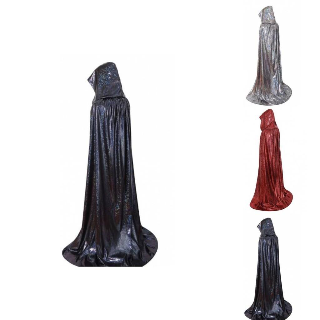 Elegancki Długi Płaszcz z Kapturem Lekki Na Wiosnę i Lato Kostiumy Cosplay