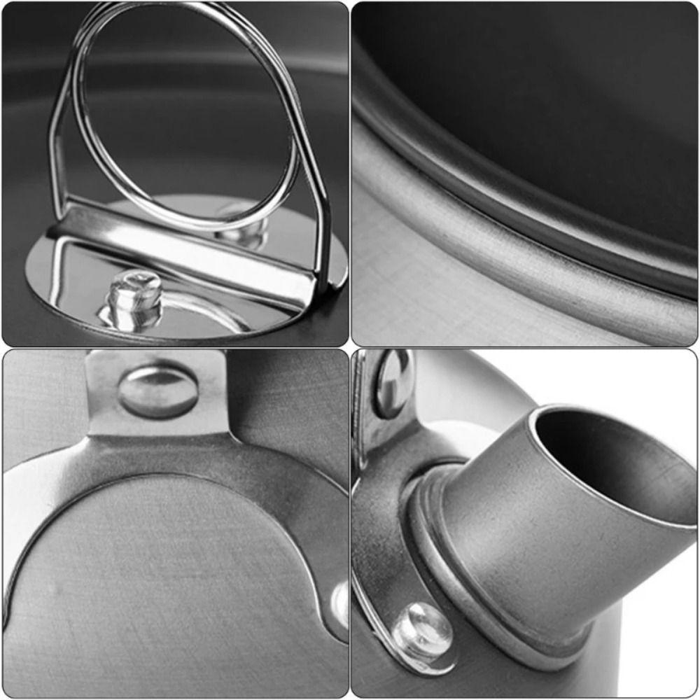 with Storage Bag Outdoor Teapot Aluminum Zinc Zinc Alloy Portable Teakettle Camping Coffee Kettle Fishing