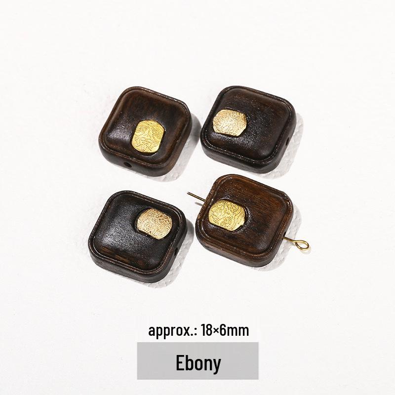 

Бусины из сандалового дерева с золотой инкрустацией и дизайном кошачьей лапки Руи See picture for details and dimensions