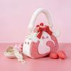 Borsa a tracolla in peluche Lolita carina Borsa a tracolla morbida e dolce con animale imbottito Borsa a mano versatile Kawaii per ragazze