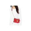 Michael Kors Cece Gold Buckle Flap Solid Color Chain Leather Shoulder Bag Women Handbags Red 32S9G0EC0L-BRIGHT-RED