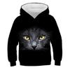 Boys Girls Cute Cat 3D Print Hoodie Children Hooded Pullover Sweatshirt Fashion Child Hoodies Kids Casual Tops Clothing