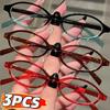 Y2K Retro Oval Frame Anti-Blue Light Óculos Doce Cool Girls Óculos Pretos Vintage Simples Mulheres Óculos de Proteção Ocular
