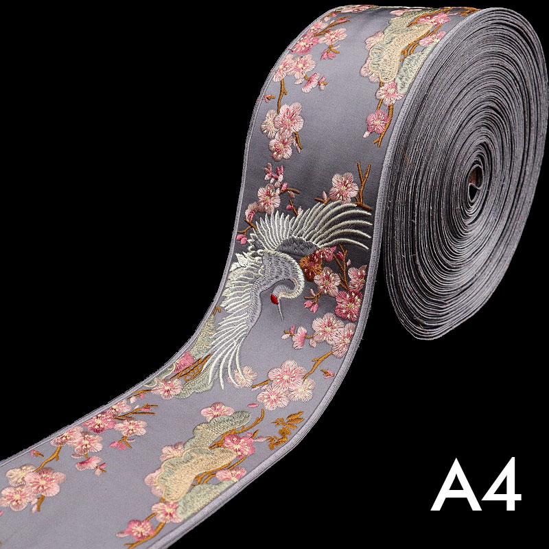 Chinese Embroidered Webbing Retro Embroidery Lace Trim For Diy Hanfu Costume  Cushion Curtain Decor Ribbon Accessories