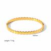 Geometric Star Stainless Steel Bracelet With 18k Gold Plating For Fashionable Women