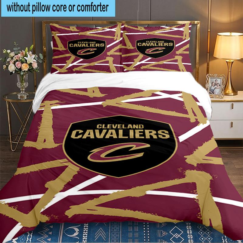 Cleveland Football 3pcs Bedding Set,Including 1pc Duvet Cover And 2pcs Pillowcases Perfect Gift for Christmas,Ideal for Bedroom, Dormitory