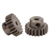 2Pcs RC Motor Gear Set Easy to Install M0.6 20T Steel Pinion Motor Gears for 112 116 Remote