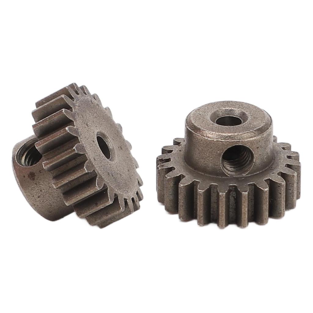 2Pcs RC Motor Gear Set Easy to Install M0.6 20T Steel Pinion Motor Gears for 112 116 Remote