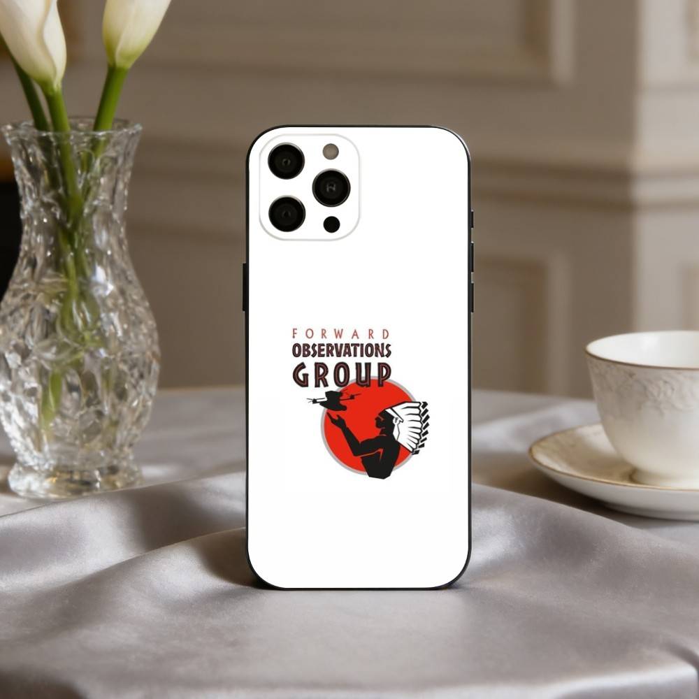 

F-Forward O-Observations G-Group Phone Case For iPhone 17,16,15,14,13,12,11 Plus,Pro Max,XS,Soft Silicone Black Cover iPhone12