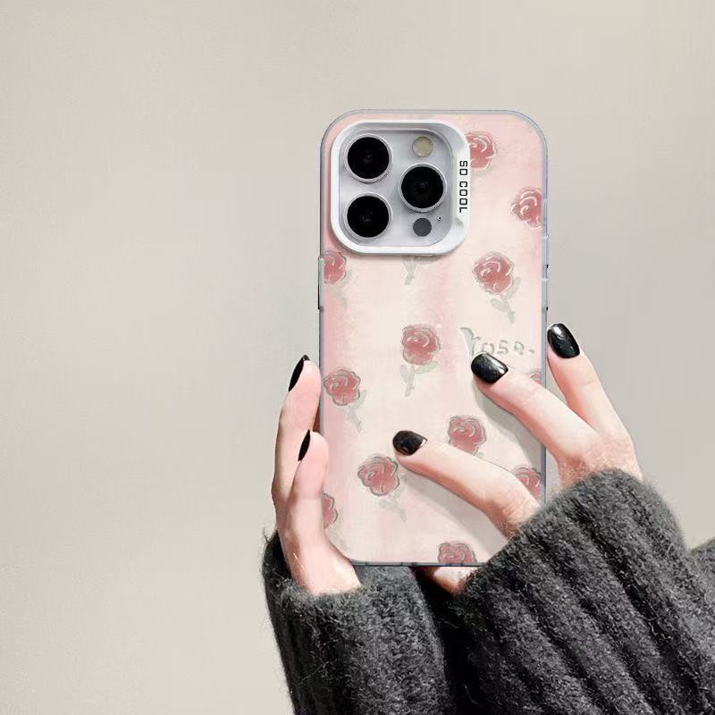 The new rose is suitable for iphone17 mobile phone case 11 Apple 16promax/15 anti-drop 14pro13 Europe and America 12