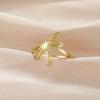 Teamer Dragonfly Ring for Women Stainless Steel Gold Color Widelife Insect Ring Delicate Anniversary Party Jewelry Wholesale