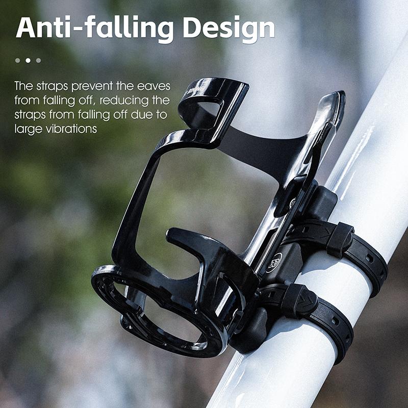 WEST BIKING Bicycle Water Bottle Holder Silicone Non-slip Straps Set MTB Road Bike Bottle Stand With Adaptor Cycling Accessories Cup Holders 5