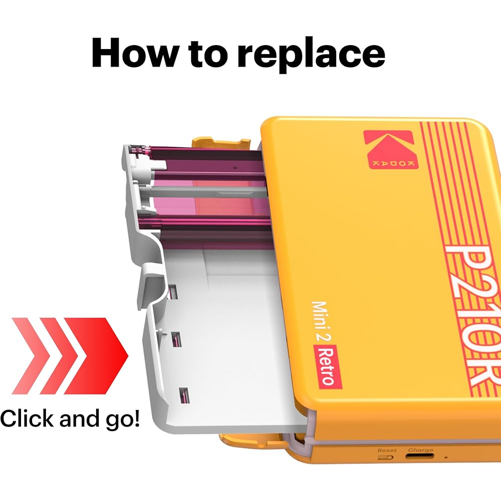 Kodak 4PASS Film Cartridge (5.3 X 8.6 Cm), 60 Sheets, for Kodak Mini 2 Retro & Mini Shot 2 Retro.