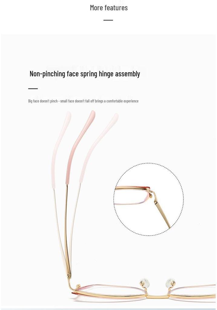 High-End Cat Eye Metal Glasses: Street Style Anti-Blue Light & Photochromic Optical Lenses