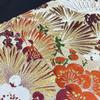 Used 606an102Antique Maru Obi Crane Pine Plum Gold Thread Taisho Roman Retro Modern Fukuro ObiGood condition
