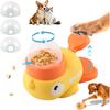 Interactive Dog Puzzle Toys, Cat Puzzle Treat Dispenser Toy,Duck Shape Slow Feeder for Small Medium Dogs Cats Eenrichment Toys,Promotes IQ Training