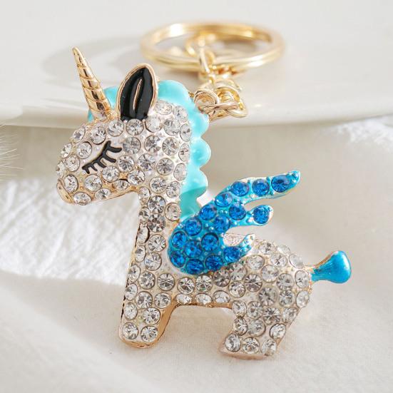 Bling Strass Fliegendes Pferd Schlüsselanhänger Auto Schlüsselring Halter Dekor Zubehör Rucksack Handtasche Tasche Anhänger Geschenke für Frauen Freunde Mutter Freundin
