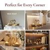 Aluminium Pair of Swans Tea Light Candle Holder with 2 T-Light Candles for Home Décor Living Room | Decorative Romantic Swan Couple Showpiece