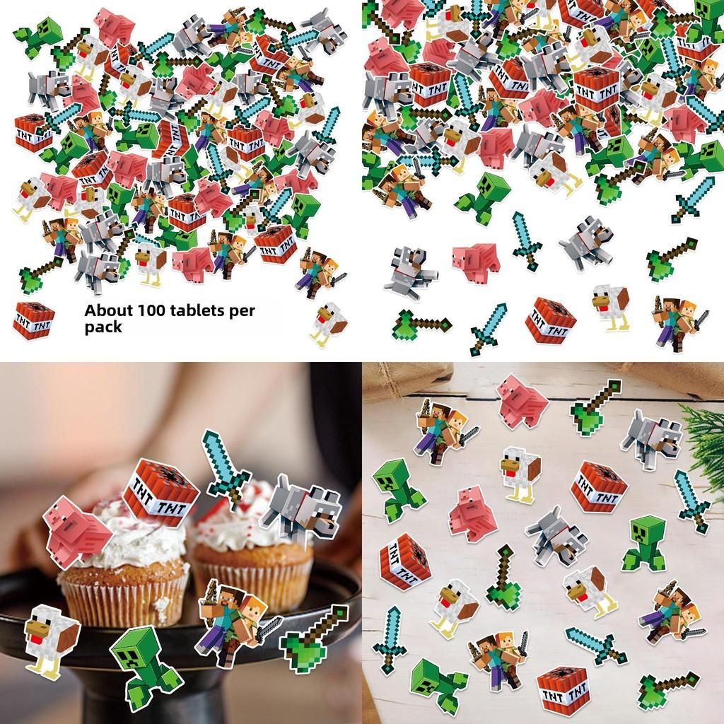 Birthday World Pixel Party Confetti For Table Decorations And Atmosphere Event