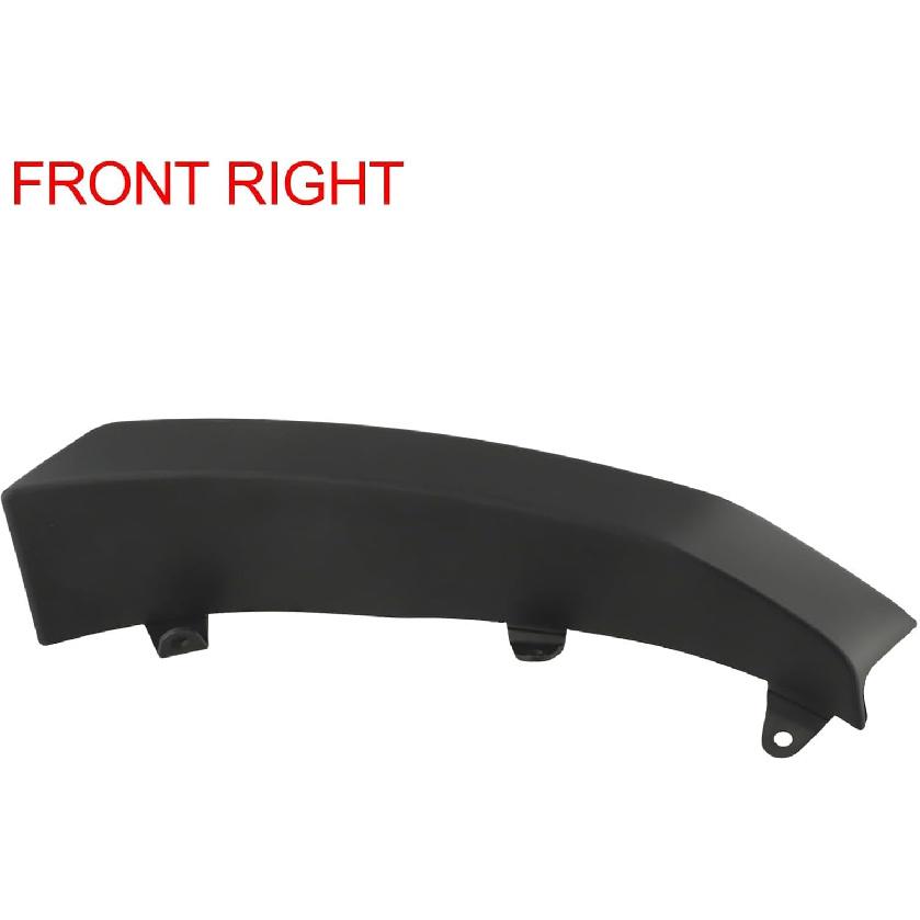 RH Passenger Side Wheel Opening Flare Molding, Front Bumper Molding Trim Fender Flare For Ram 4500 5500 2011-2018 Direct Replacement Front Right