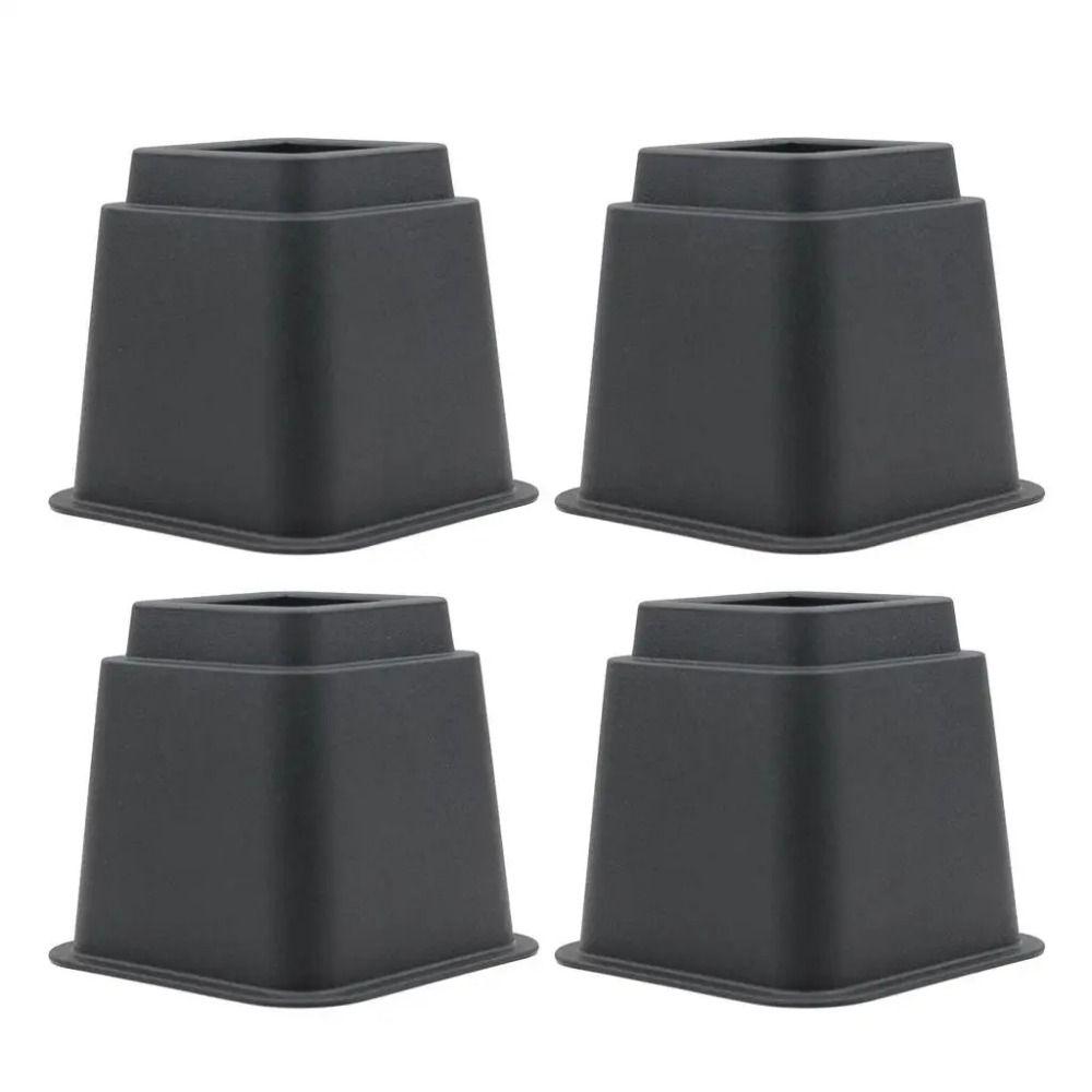 4Pcs Shock-Absorbing Bed Foot Pads Heavy Duty Table Lifters Stable Furniture Leg Risers  Chair Legs