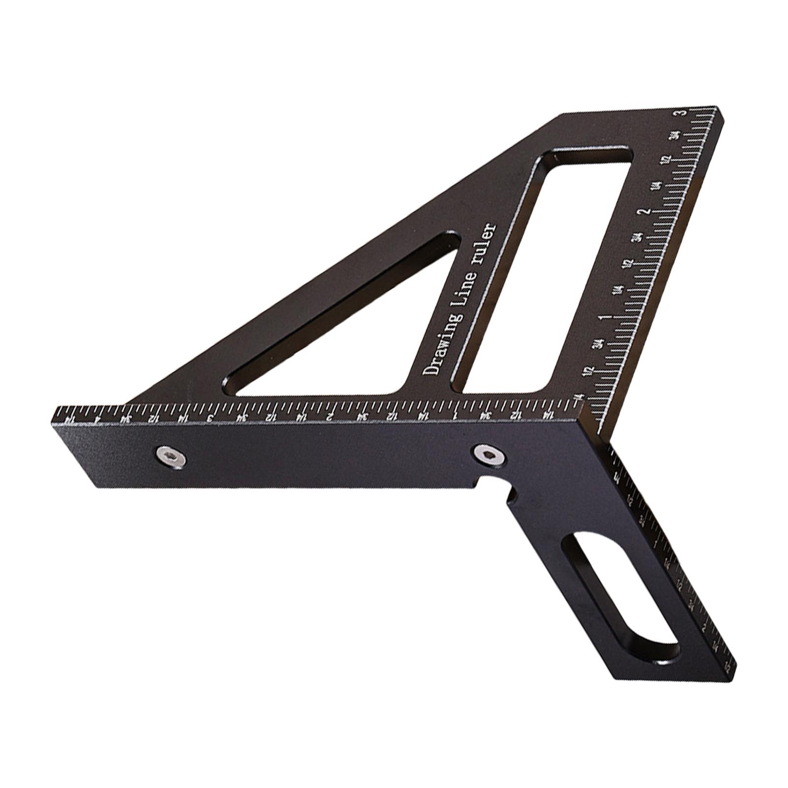 

Aluminum Triangular Square Ruler Measuring Tool 45 90 Degree for Accurate Positioning & Marking in Engineering Projects