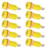10pcs 4mm Banana Jack Socket Mount Binding Post Connector Adapter Panel for Electronic InstrumentYellow
