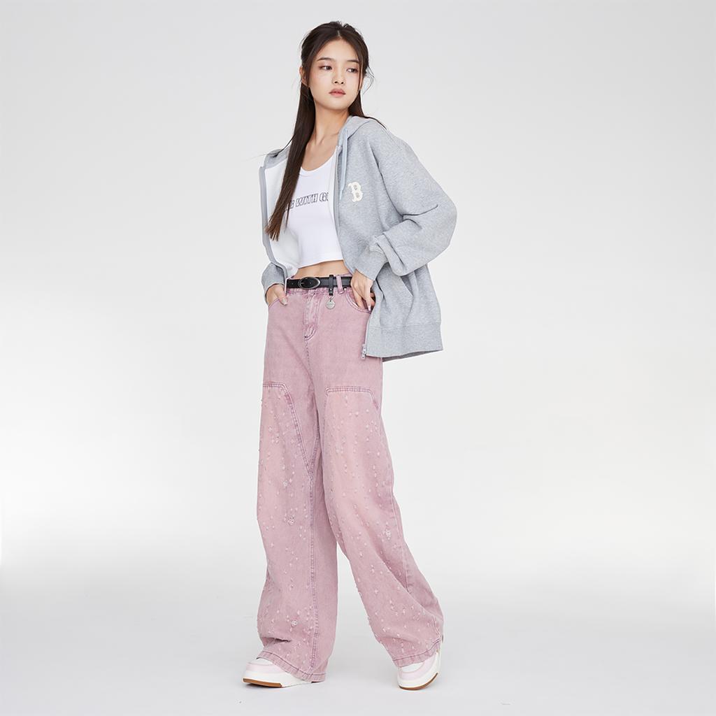 New MLB URBANAGE Sweatshirt Unisex Gray 3ATRB0134-43MGS