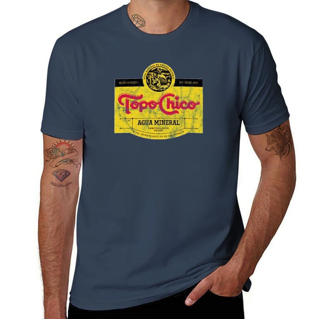 Topo Chico Agua Mineral Worn And Washed Logo Sparkling Mineral Water Tshirt Daily Wear Print Tshirt