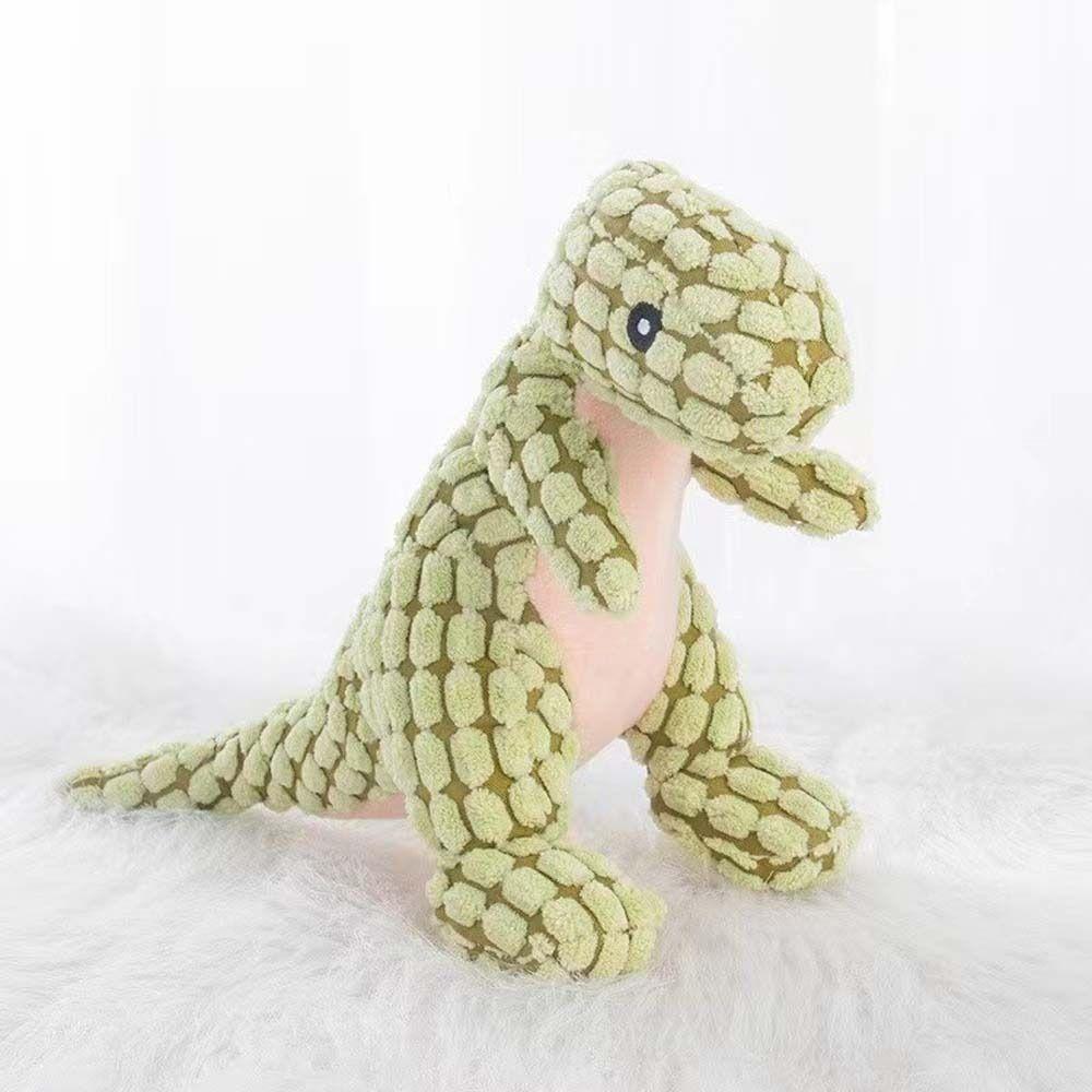 

Sound Toy Stuffed Animal Soft Plush Dinosaur Plush Doll Chew Squeak Toy Pet Plush Toy Dog Chew Toys темно-зеленого