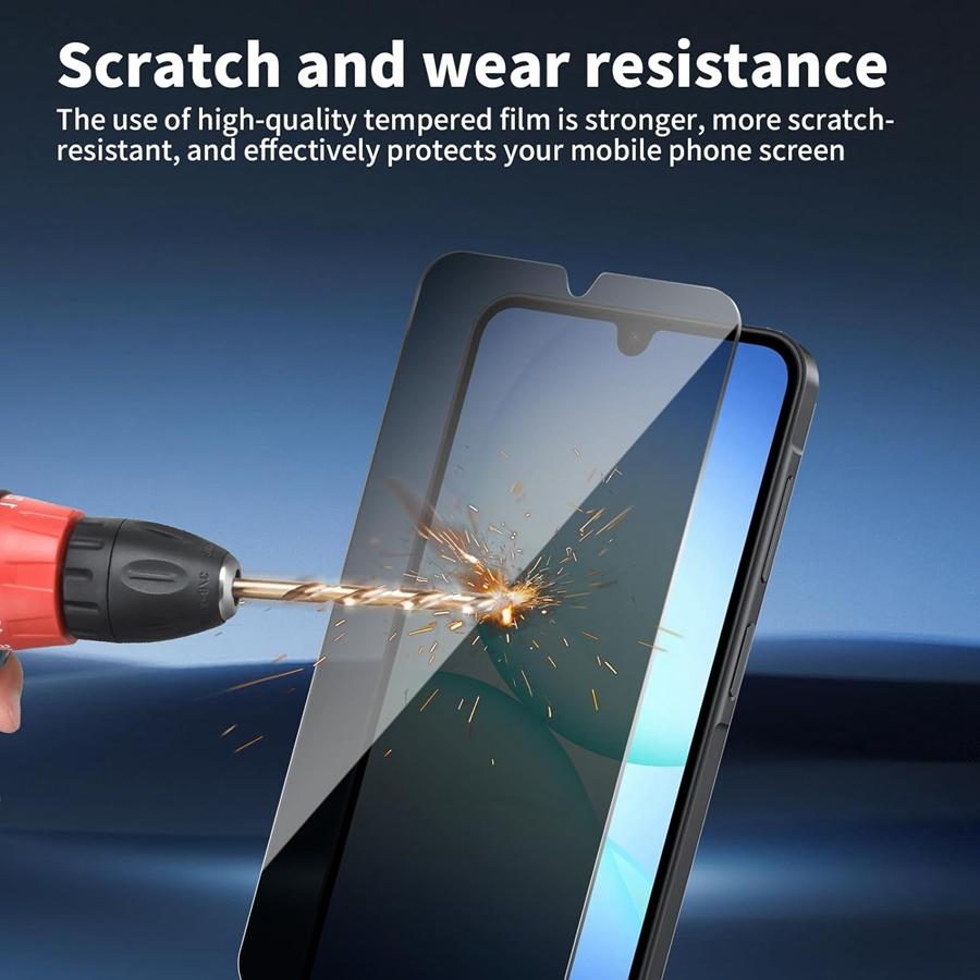 3-pack For Samsung Galaxy A17 A07 Anti-Peeping Privacy Tempered Glass Screen Protector,spy 9H Hardness, Scratch-Resistant, Anti-Fingerprint