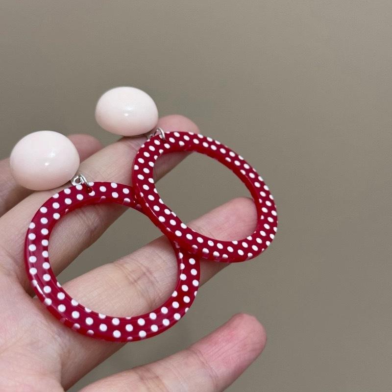 Adorables Boucles d'Oreilles Clips en Acrylique Fleur Pour Femmes Bohème Coréen Grand Géométrique Rond Carré Long Pendant Boucle d'Oreille Clip Bijoux