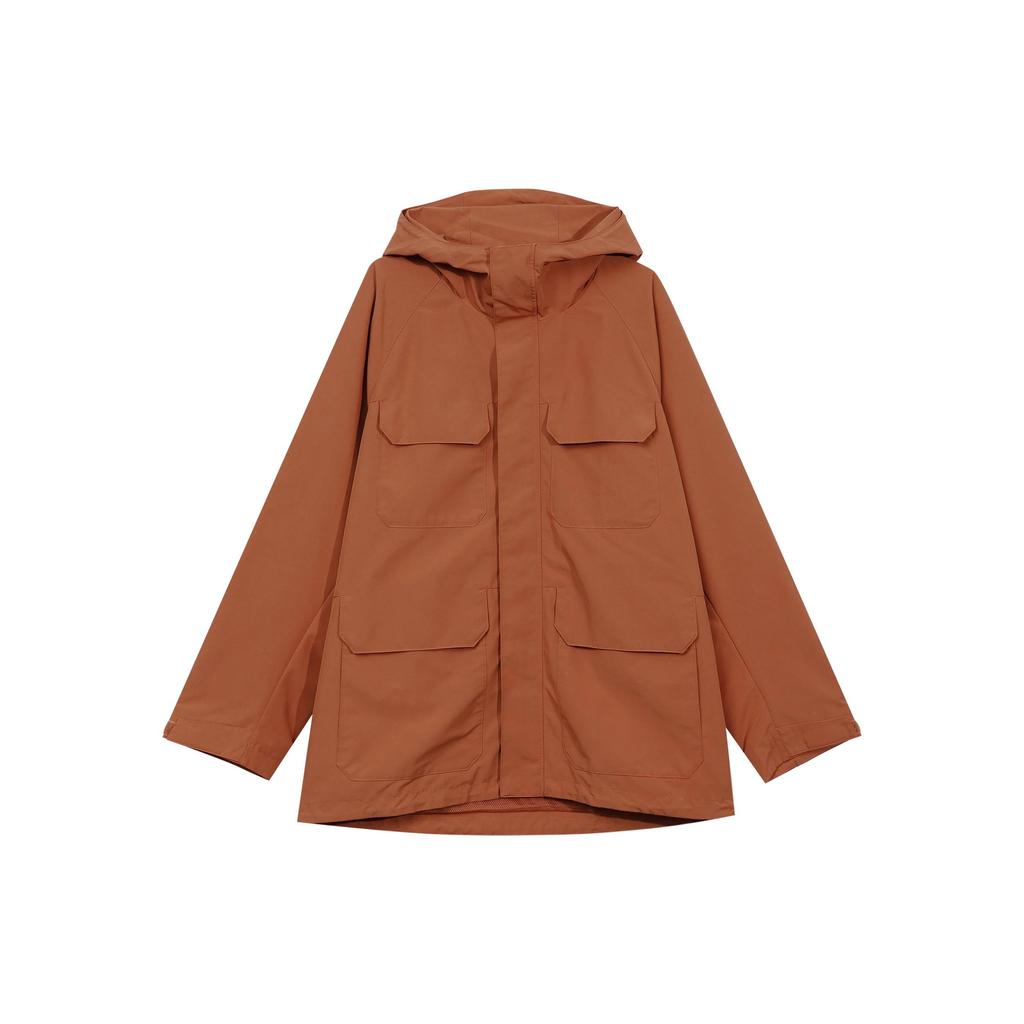 UNIQLO Waterproof Windproof Windbreaker Jacket Men's Bright Orange (Unisex) Windbreaker Jackets 453848 24