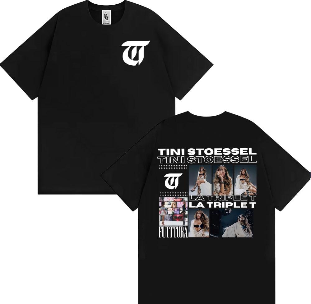 TINI STOESSEL La Triple T Futtura 2025 Tour T Shirts Unisex Women Clothing Fashion Aesthetic Tshirts Casual Comfort Cotton Tshirt