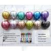 Pearlescent Metal Balloons - 5", 10", 12" for Wedding, Party, Mall Decorations & Anniversaries