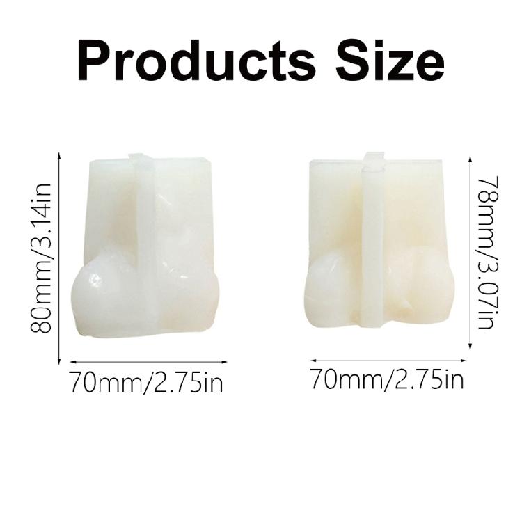Zarte Kerzenform, Silikonform, Kerzenherstellung, wiederverwendbare Kerze, süße Epoxidform, Gussformen, DIY-Silikonform
