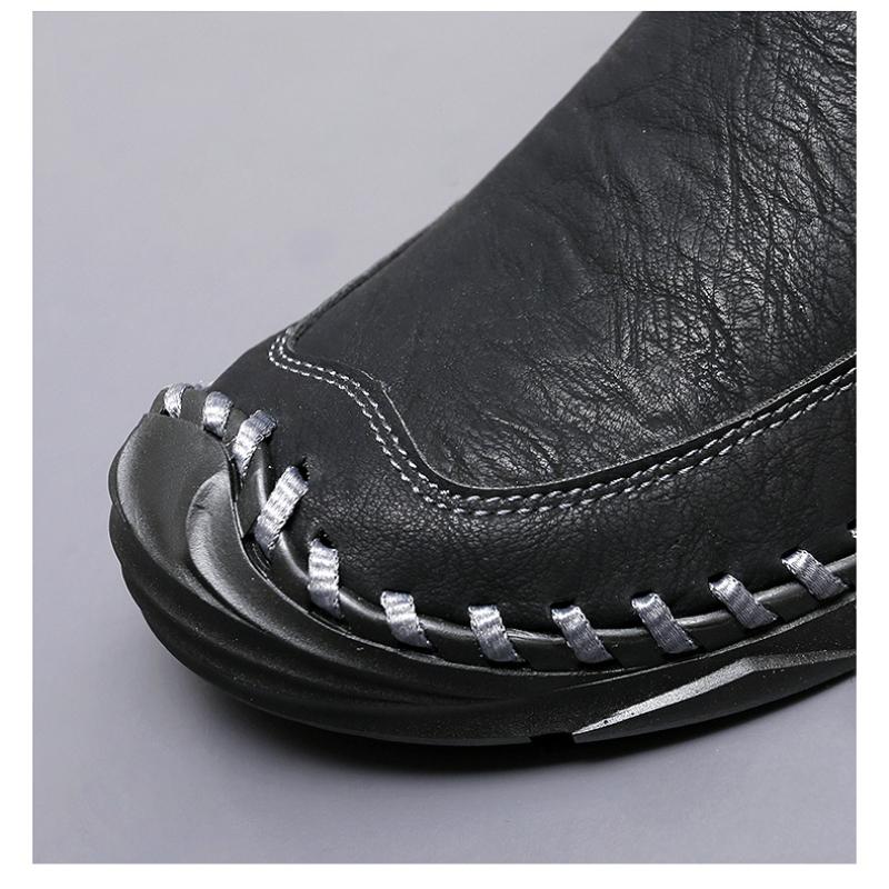 Men's Leather Boots High Top Casual Sneakers 39-46