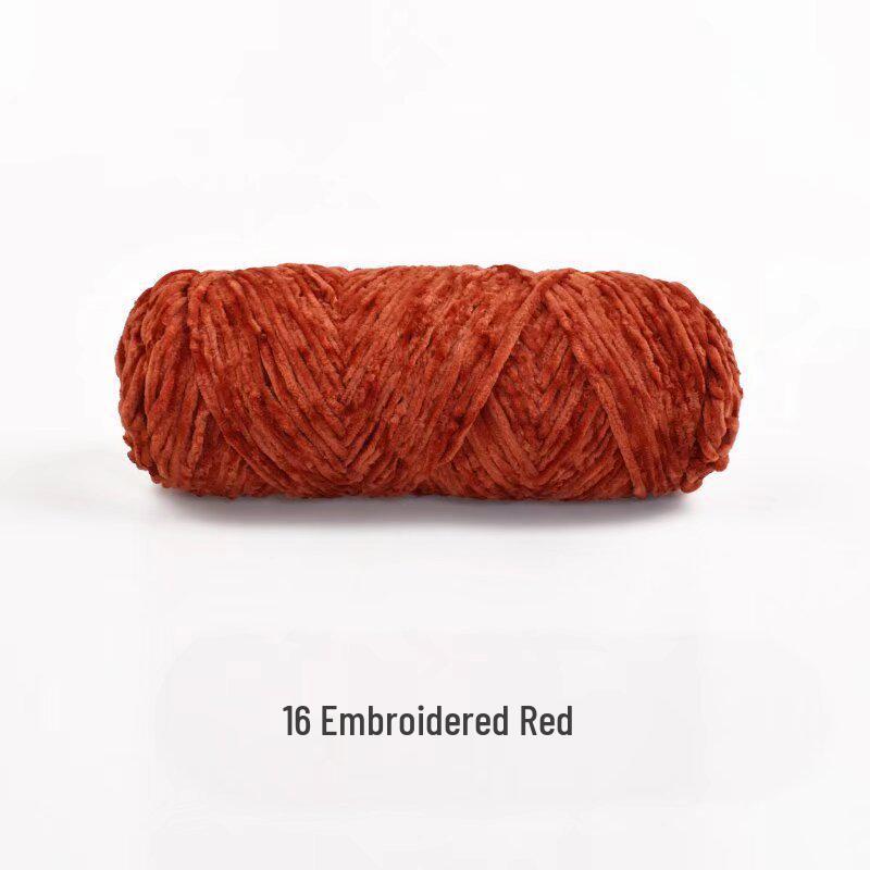 Handmade Chenille Yarn Ball: Velvet Thick Crochet and Knitting Material