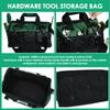 16/18'' Tool Bag Organizer Waterproof Oxford Cloth Multi Pocket Electrician Tools Tote Bag Heavy Duty Zipper Wide Mouth Tool Bag